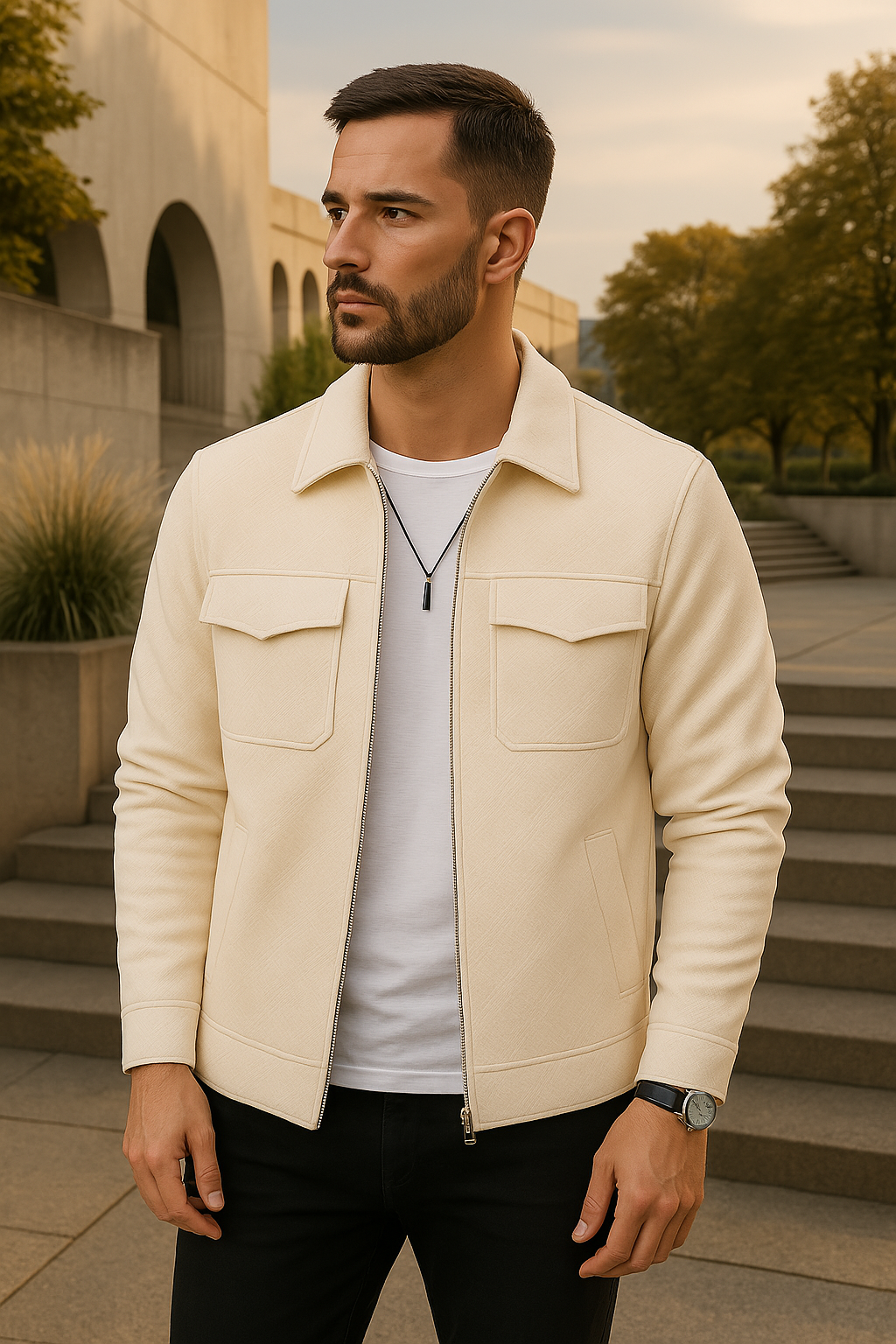 Daan - Elegante blazer met een rits