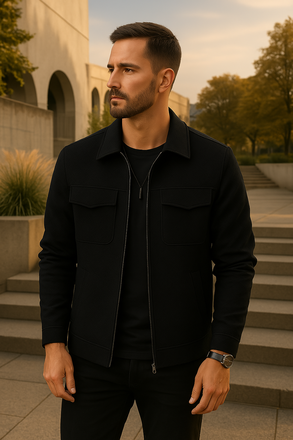 Daan - Elegante blazer met een rits