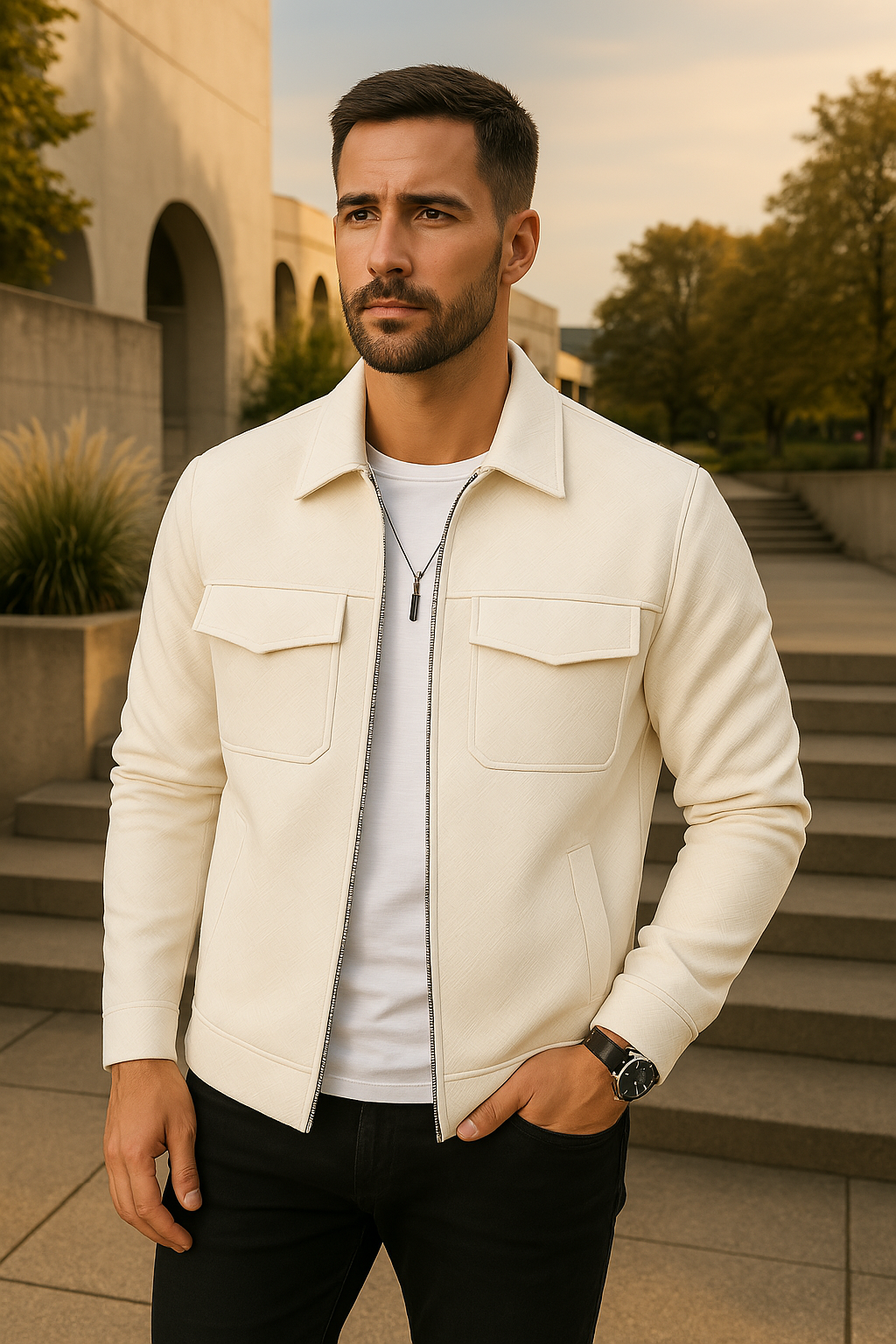 Daan - Elegante blazer met een rits