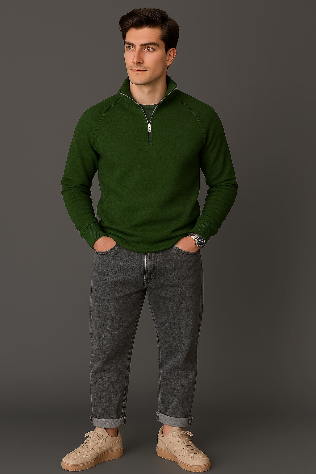 Maurits - Nette half zip trui