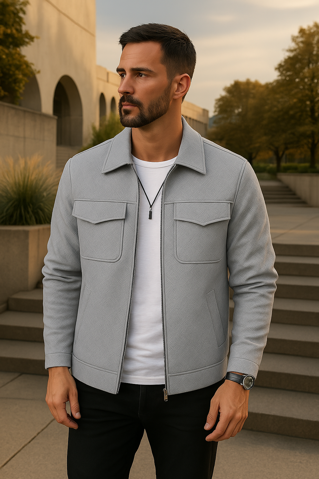 Daan - Elegante blazer met een rits