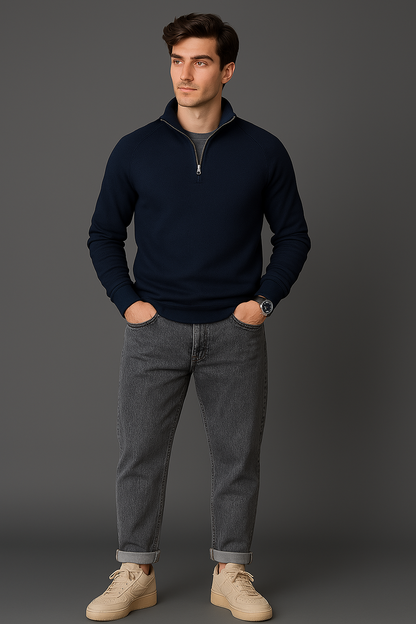 Maurits - Nette half zip trui