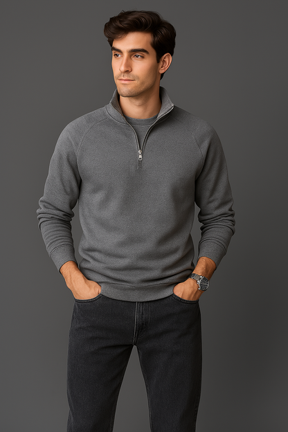Maurits - Nette half zip trui